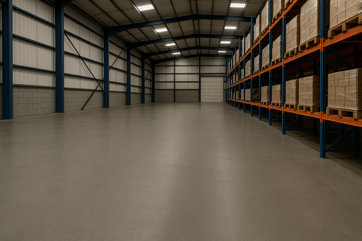 Close-up of polished concrete surface